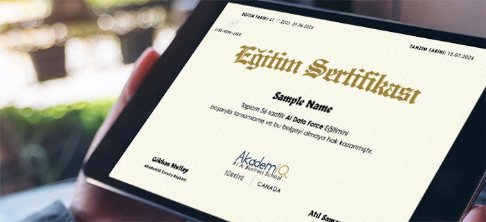 AkademiQ digital credential